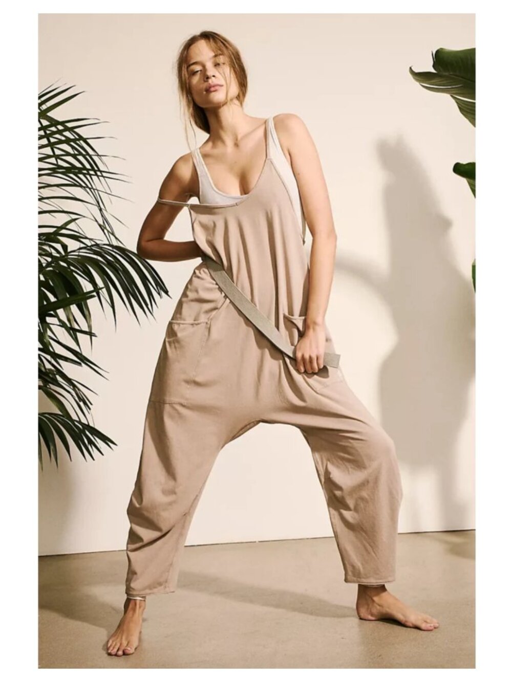 Free People Movement Hot Shot Onesie Mocha Latte S $70